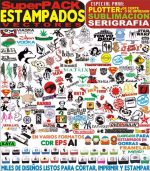 Pack Vectorizado Estampado Vinil Serigrafia Y Sublimacion - Imagen 2